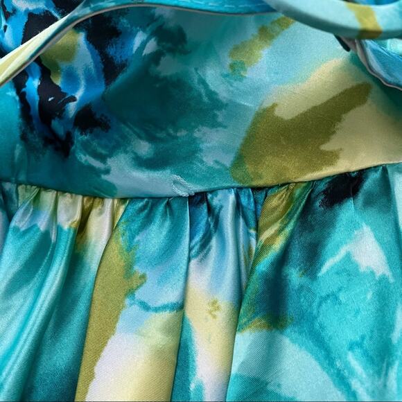 Charlotte Russe Floral Watercolor Flare Dress S - Picture 5 of 11